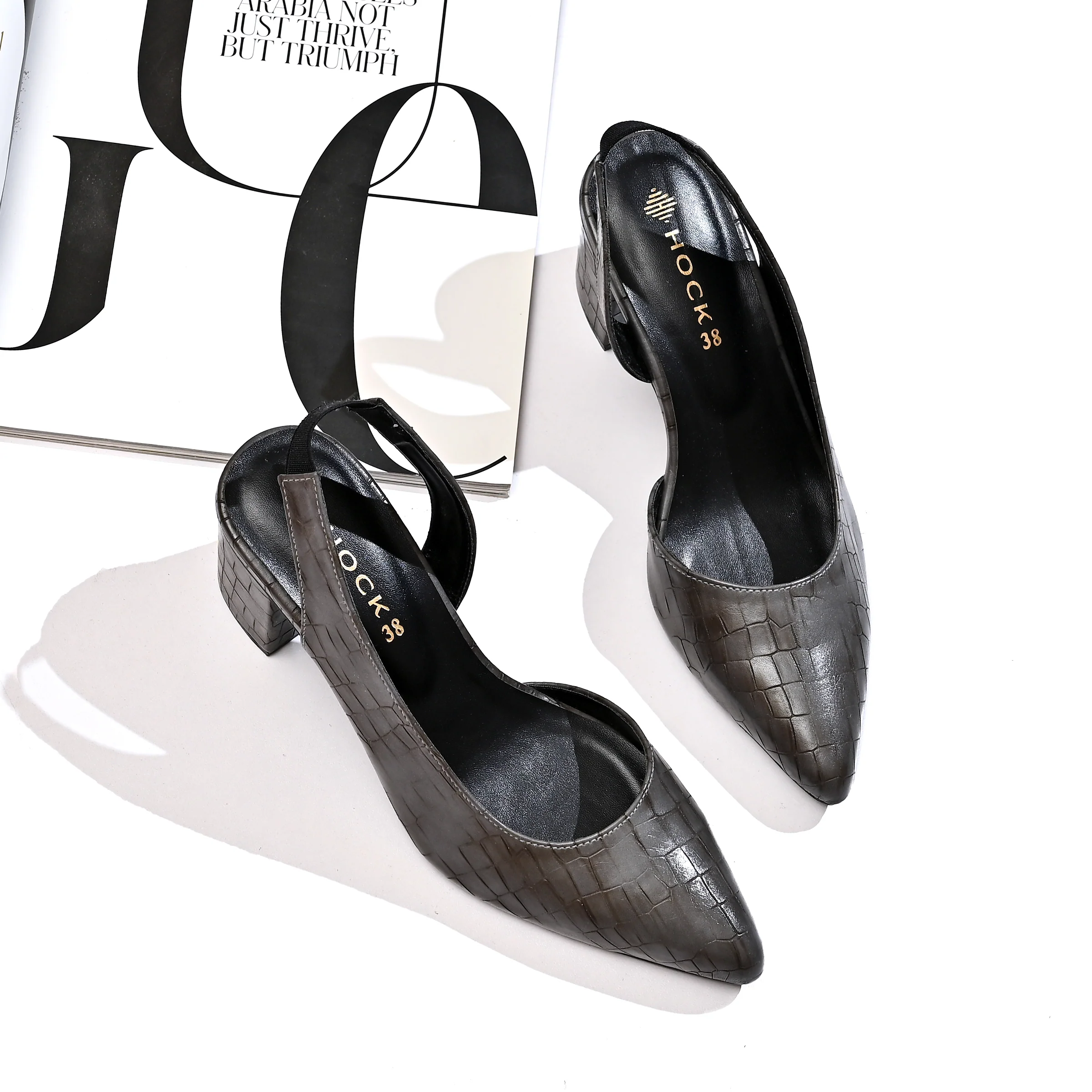 Croc-Textured Sling - Image 11