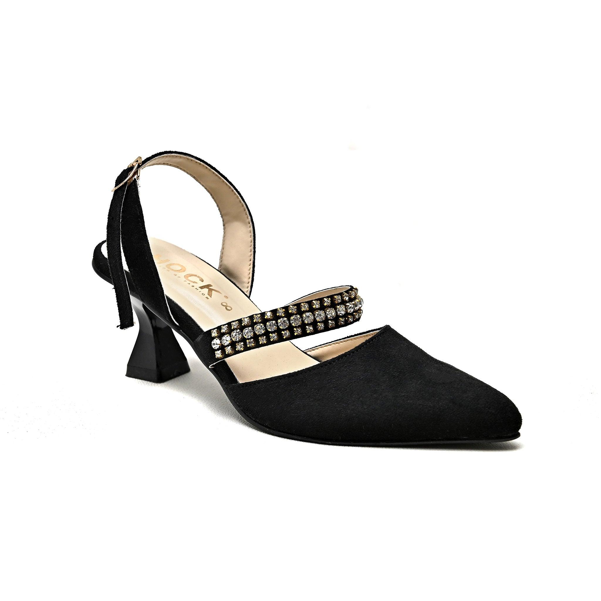 Crystal Strap Ankle Mules - Image 4