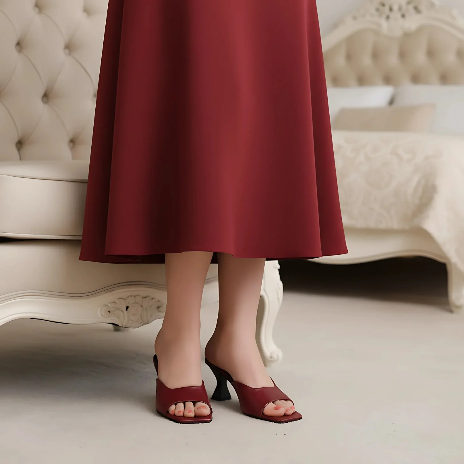 Open Toe-Heeled Sandals - Image 3